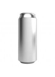 Canette aluminium bière de 500 ml, sans couvercle noir mat 